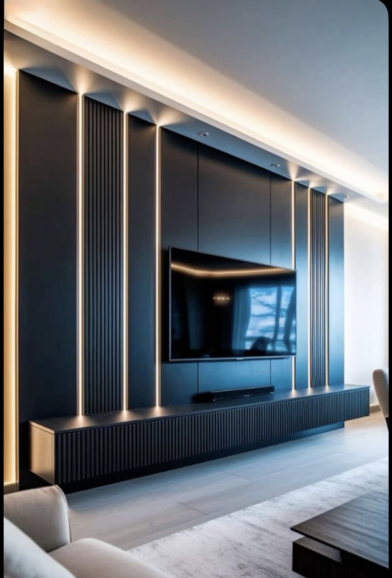 Luxury Marble TV Wall