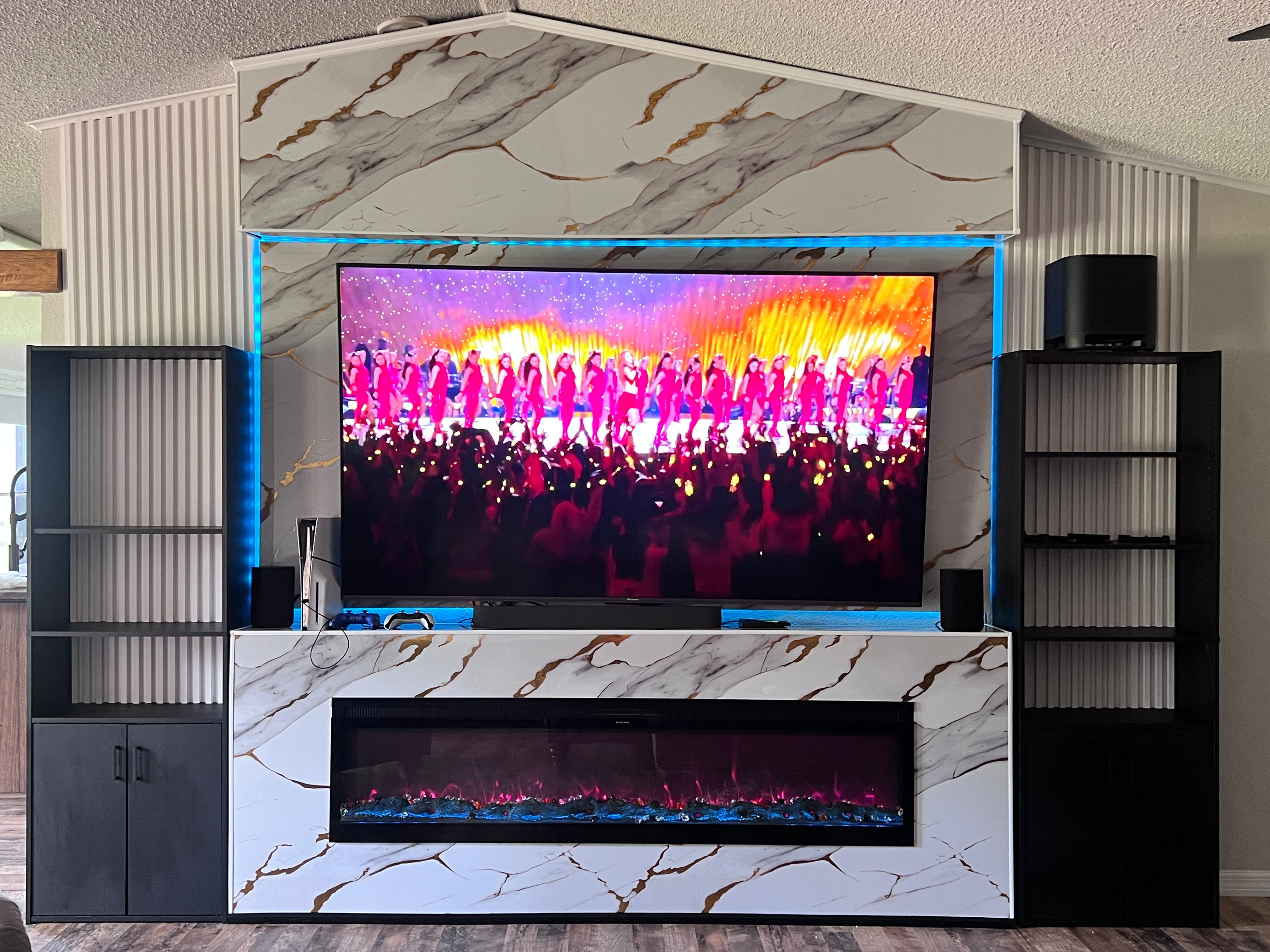 Luxury Marble TV Wall